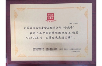 小燕子-70年70系列·品牌發展先進品牌